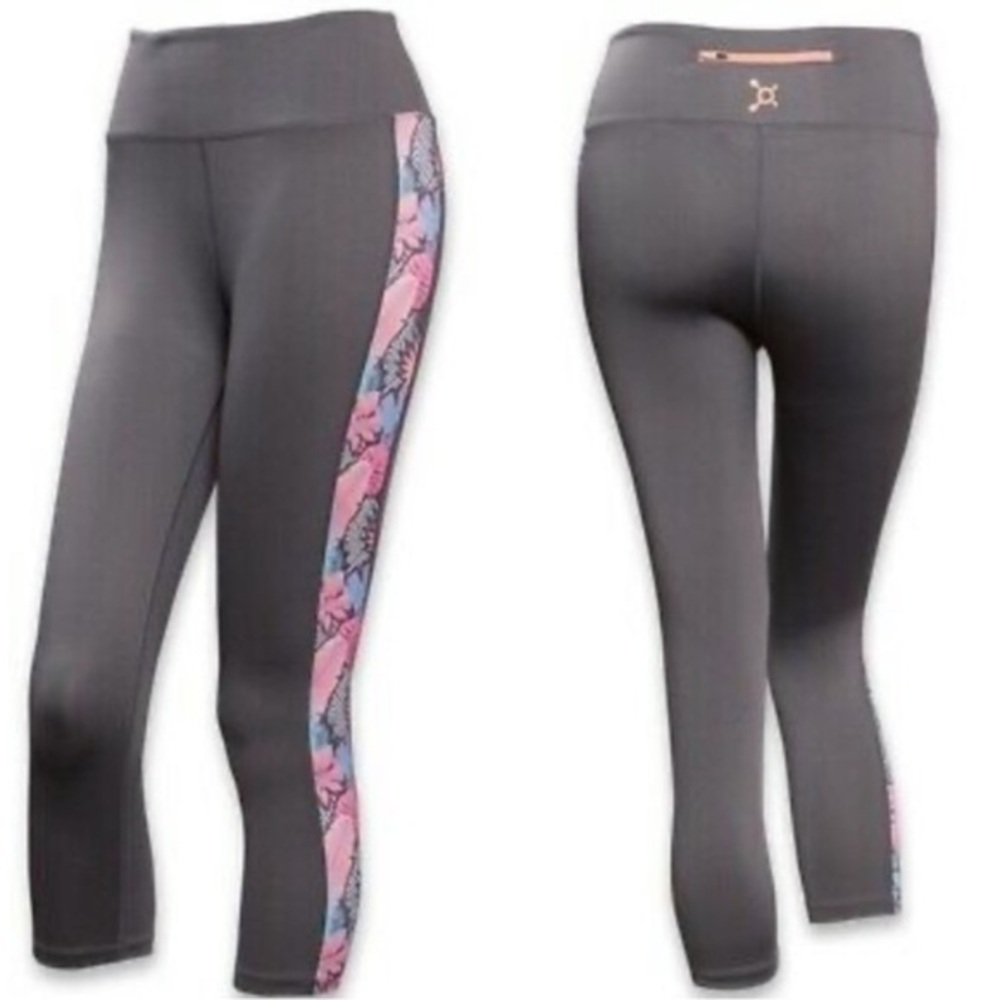 Orange theory cropped leggings